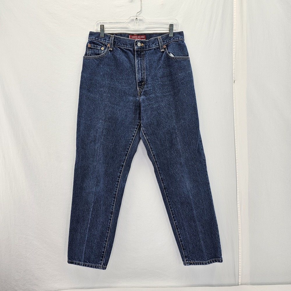 Levi's 550‎ Jeans Womens 14 Mis M 32x30 Relaxed Tapered Y2k Blue Denim
